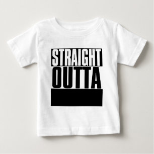 STARK OUTTA "YOUR TEXT" CUSTOM BABY T-SHIRT
