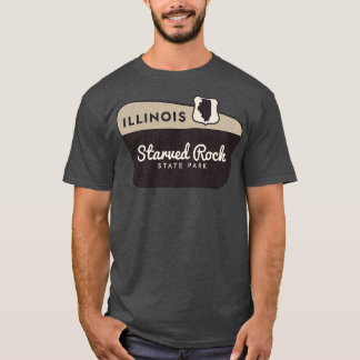 Stark Rock Staat Park Illinois Willkommenszeichen T-Shirt