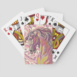 Stark schönes Pferd Art Deco Stil Spielkarten