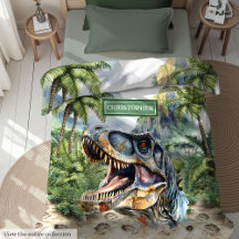 Stark Tyrannosaurus Duvet Cover Personalisiert Kid