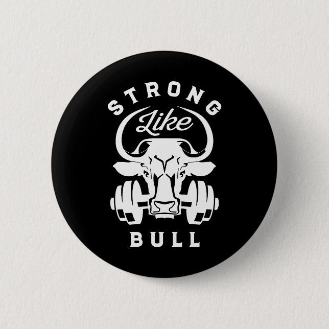 stark wie eine Bull Power Hub Bodybuilding 7 Button (Vorderseite)
