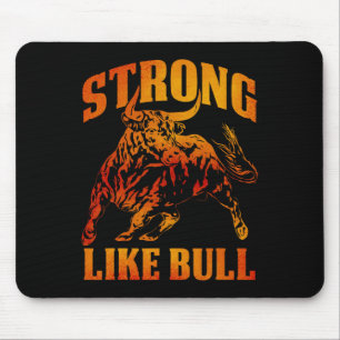 stark wie eine Bull Powerlift-Bodybuilding 12 Mousepad