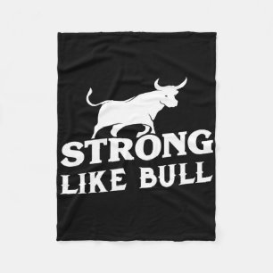 stark wie eine Bull Powerlift-Bodybuilding 3 Fleecedecke