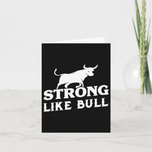 stark wie eine Bull Powerlift-Bodybuilding 3 Karte