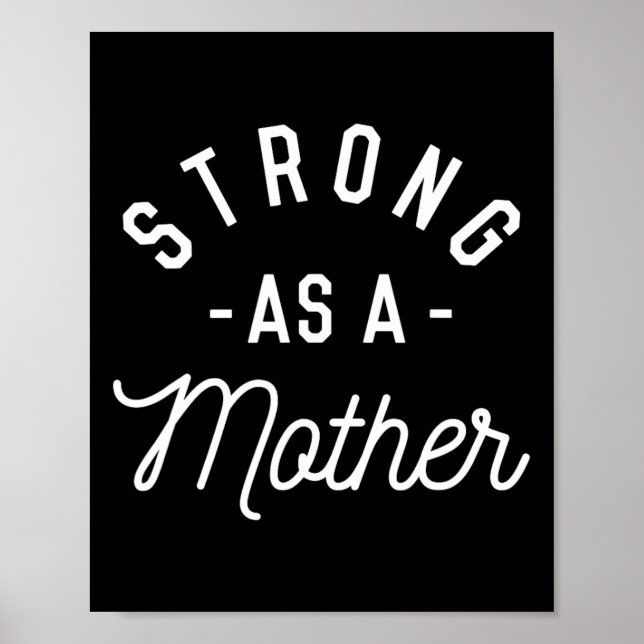 Stark wie Mutter - Muttertagsgeschenk - Poster (Vorne)