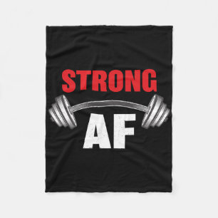 Starke Af Funny Fitness und Workout Fleecedecke