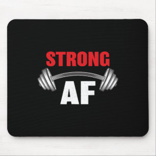 Starke Af Funny Fitness und Workout Mousepad