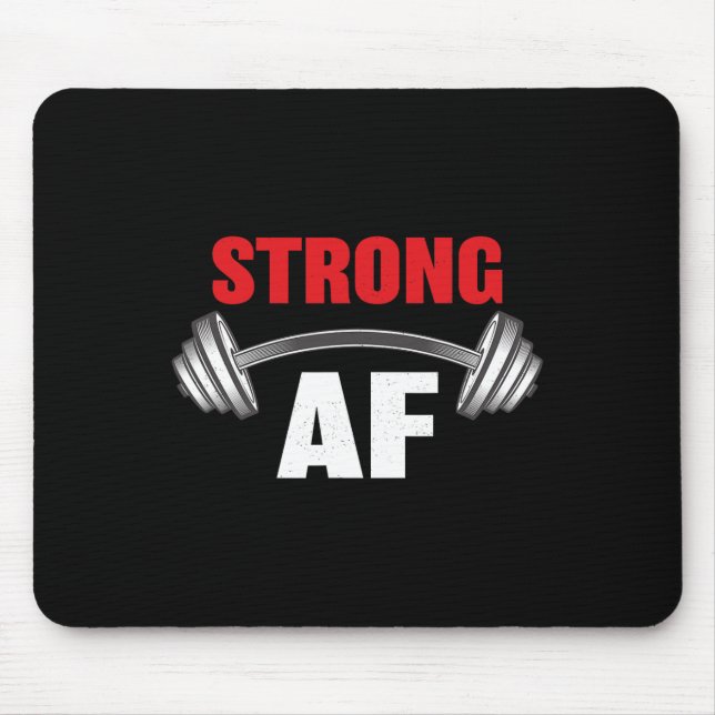 Starke Af Funny Fitness und Workout Mousepad (Vorne)