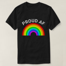 STARKE AF KUSTOMIZIERBARER RAINBOOT-T - Shirt