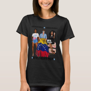 Starke afro-venezolanische Mutter Venezuela-Flagge T-Shirt