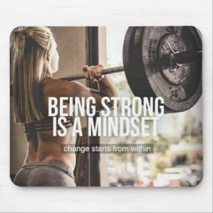 Starke Arbeit ist ein Mindset - Women's Gym Workou Mousepad
