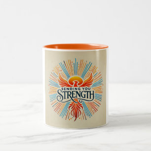 Stärke auf Deinem Weg - Unterstützung für die Gene Zweifarbige Tasse