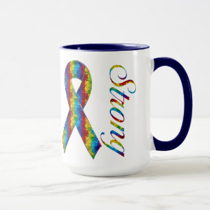 Starke Autismus-Ringer-Tasse Tasse