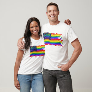 STARKE BEUNRUHIGTE FLAGGEN-WELLE ORLANDOS T-Shirt