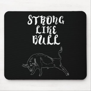 Starke Bodybuilding wie Bull Powerlift Mousepad