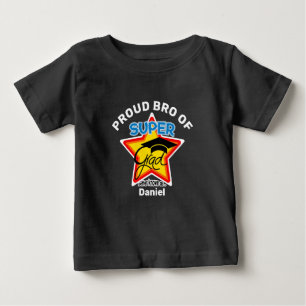 STARKE BRO von Super-Grad-On dunkel-bearbeitbaren  Baby T-shirt