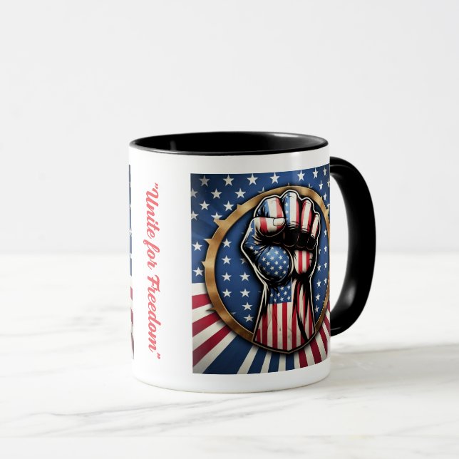 "Stärke der Einheit" Tasse (VorderseiteRechts)