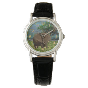 "Stärke: Die Weide des Bull Elephant" Armbanduhr