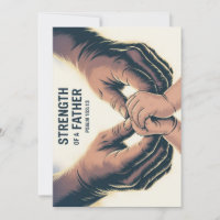 Stärke eines Vaters Vatertag christliche Karte