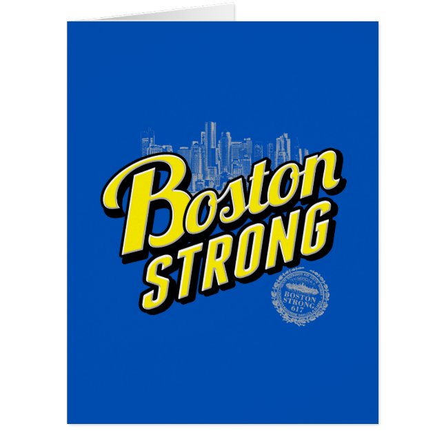 Starke Erinnerungen an die Stadt Boston an Blue (Vorderseite)