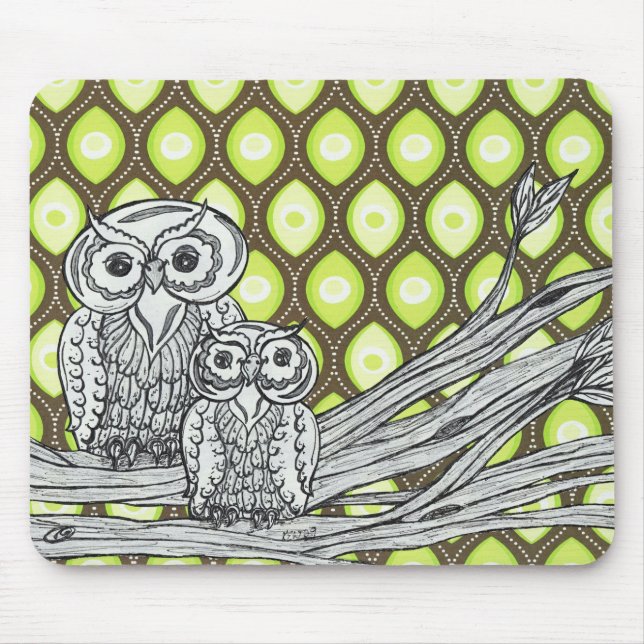 Starke Eulen Mousepad (Vorne)