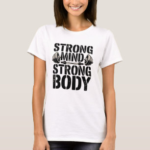 Starke Fitness des Körpers Motivierend T-Shirt