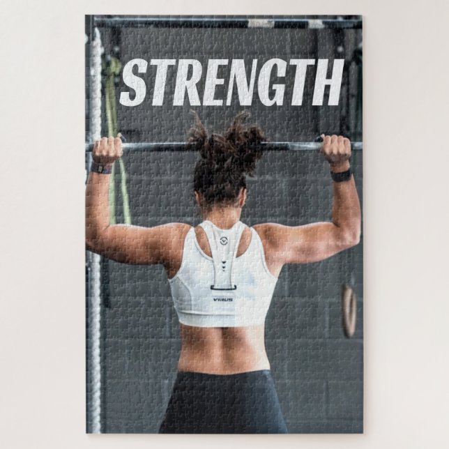 Stärke Fitness Frauen Muskeltraining Motivierend (Vertikal)