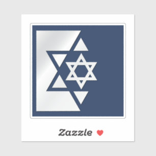 Starke Flagge Israels Aufkleber