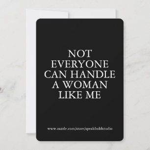 Starke Frauen-Affirmations-Personalisierungskarte Feiertagskarte
