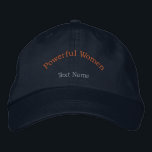 Starke Frauen druckten Text stolz Inspiriert-Hat Bestickte Baseballkappe<br><div class="desc">Mit dieser Alternative Apparel Basic Adjustable Cap in zeitloser Navy Farbe heben Sie Ihren Stil auf. Mit "Powerful Women" und Ihrem eigenen "Text Name" bestickt,  ist diese Kappe eine kühne Aussage von Stärke und Vertrauen. Tragen Sie es stolz und inspirier anderen - bestellen Sie noch heute Ihre!</div>