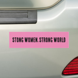 Starke Frauen in einer starken Welt Autoaufkleber