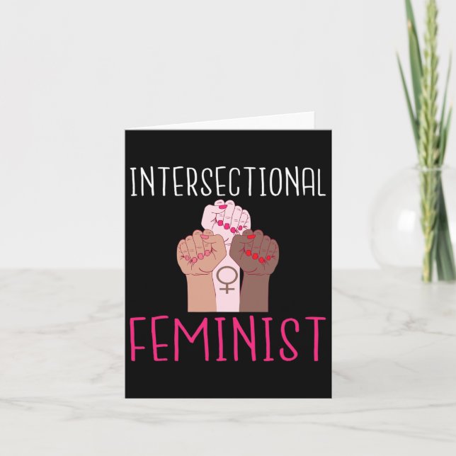 Starke Frauen Intersektionalfeminin Karte (Vorderseite)