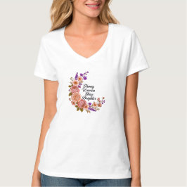Starke Frauen leuchten heller Florales Crescendo-Z T-Shirt