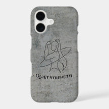 Starke Frauen Minimalist Fitness Skizze iPhone-Hül