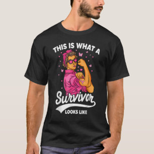 Starke Frauen rosa Schleife Das ist was für ein Üb T-Shirt