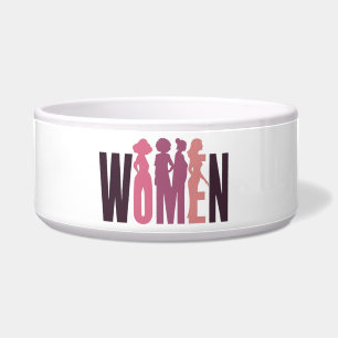 Starke Frauen Silhouette Napf