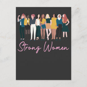 Starke Frauen stärken Diversity für Frauen Postkarte