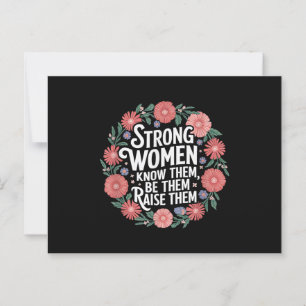 Starke Frauen wissen, dass sie sie sind, um sie zu Postkarte