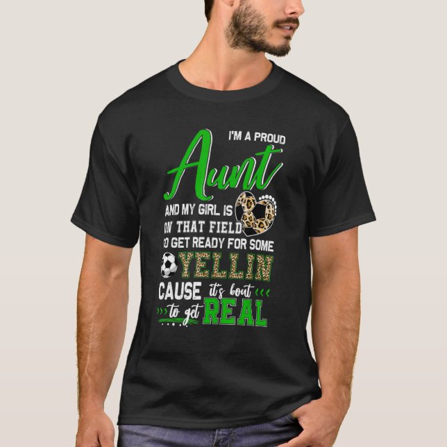 Starke Fußballtante passt gut zusammen T-Shirt (Vorderseite)