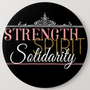 Stärke, Geist, solidarität Button