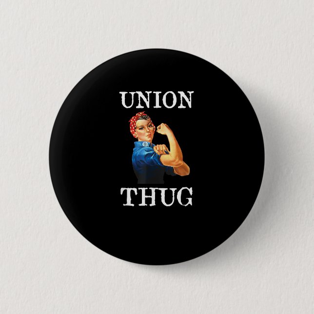 Starke Gewerkschaft, Solidarität und Gewerkschaft Button (Vorderseite)