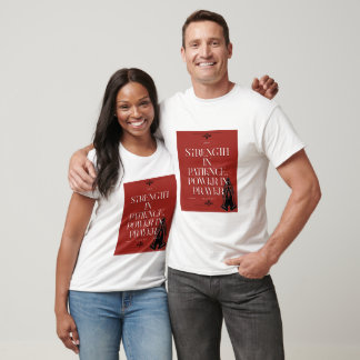 Stärke in Geduld, Power im Gebet - Psalm 91:4 T-Shirt