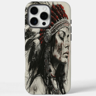 Starke indische Kriegerin in Tradition iPhone 16 Pro Max Hülle