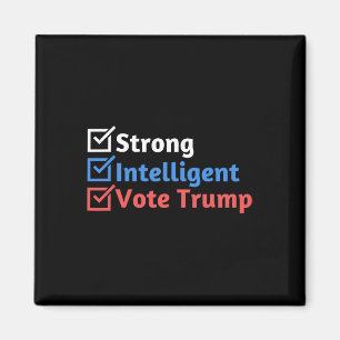 Starke Intelligente Frauen für Trump-Girl-Checklis Magnet