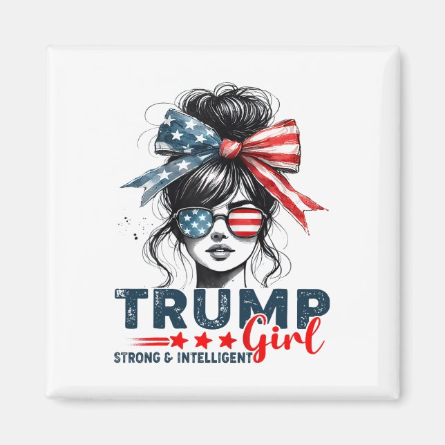 Starke intelligente Frauen für Trump-Girl Mega Magnet (Vorne)