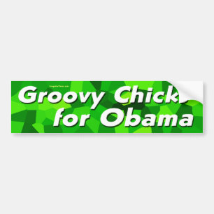 Starke Küken für Barack Obama Autoaufkleber