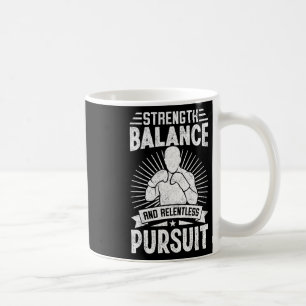Stärke Lanze und unerbittliche Verfolgungs Karate Kaffeetasse