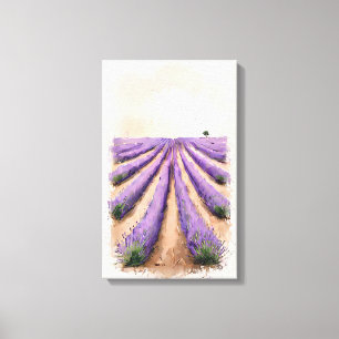 Starke Leinwand - Feldmalerei auf Lavendel