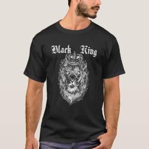 Starke Linie für Afrikanischer Stolz Black King T-Shirt