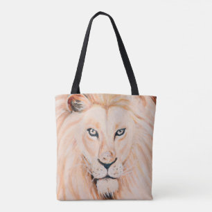 Starke Löwe-Porträt-Öl-Kunst Tasche